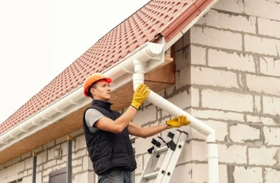 Pose et remplacement de gouttières à Crœttwiller